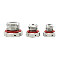 Valve de purge automatique étanche et respirante en acier inoxydable M12*1.5 pour cuve de fermentation, en laiton et alliage d'aluminium, version continentale