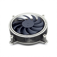 Refroidisseur de processeur pour serveur 1U, 12e génération, LGA1700/1155, dissipateur thermique en cuivre-aluminium, 120W, pas de broches universel 75, XH-1U-A, deux roulements à billes