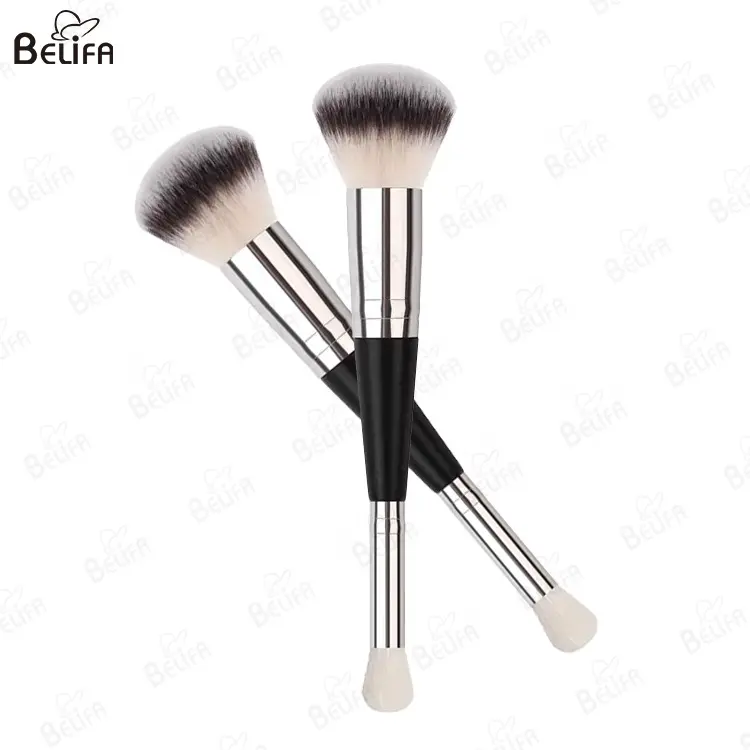 New Thin Round Powder Powder Concealer Makeup Brushes Cream Tanning Applicator Dual Ended Foundation Makeup Brush