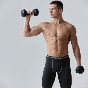 <b>Men</b> Sports <b>Compression</b> Leggings <b>Tight</b> Athletic Pants Training Fitness Workout <b>Compression</b> Pants Leggings For <b>Men's</b> Exercise - Product Image 1