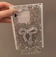 Luxe Bling Diamant Bowknot TPU Téléphone Cas Pour iPhone 15 Pro Max 17 16-Haute Qualité Plein Écran Couverture Diamant Couverture Cas