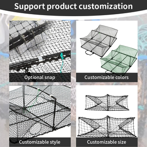 <span class=keywords><strong>Cage</strong></span> facile et pliable pour piège de pêche pour la pêche au crabe, aux crevettes et au homard - Product Image 3