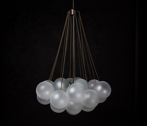 <span class=keywords><strong>Lampadario</strong></span> Moderno a <span class=keywords><strong>Palloncino</strong></span> in Vetro Satinato, Design Semplice per Sala da Pranzo, Soggiorno, Camera da Letto o Negozio di Abbigliamento - Product Image 6