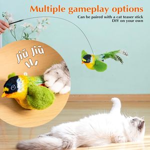 ZMaker 2025 Nuevo Juguete Interactivo para Gatos Flappy Chase, Juguete Interactivo con Alas que se Agitan y Sonidos de Pájaros para Gatos - Product Image 5