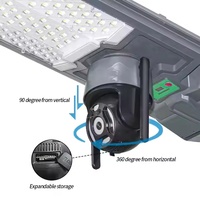 300w 500w App Control Cctv WIFI Led Lampadaire Solaire Caméra Cctv 4g Lampadaire Solaire Intégré avec Caméra Cctv Extérieur