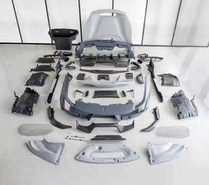 Kit de Carrocería de Fibra de Carbono Seca PP, Difusor de Parachoques Delantero, Elevación de Carrocería para Ferrari 488 <span class=keywords><strong>Pista</strong></span>, Kit de Carrocería de Plástico Mejorado - Product Image 4