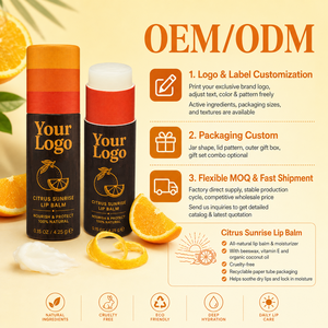 ลิปบาล์มบำรุงริมฝีปากจากธรรมชาติ 100% ช่วยปกป้องและฟื้นฟูริมฝีปากที่แห้งลอก ปราศจากพาราเบน วิตามินอี น้ำมันมะพร้าว กลิ่นซิตรัส ซันไรส์ ลิปบาล์ม - Product Image 3