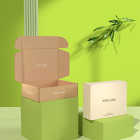 Caja de Cartón Corrugado Kraft para Envíos Postales, Impresión Personalizada, Embalaje de Regalos de Lujo para Cosméticos y Maquillaje