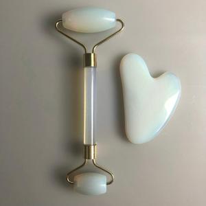 Gros Visage <span class=keywords><strong>Silim</strong></span> Massage Double Tête Opalite Jade Visage Massage Rouleau - Product Image 4