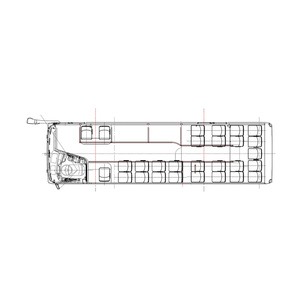 Dongfeng Chaolong 9,3 M 32 asientos 2 puertas Cummins Engine <span class=keywords><strong>Euro</strong></span> III Diesel Powered Nueva llegada Venta caliente Autobús urbano