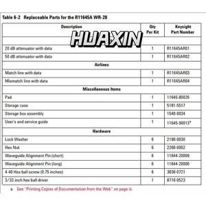 Kit de vérification Keysight R11645A, WR-28, atténuateurs de 20 dB et 50 dB - Product Image 2