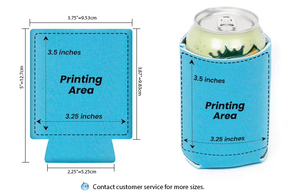 Impression de logo personnalisé - Porte-bouteille isotherme en néoprène pour canettes et bouteilles de bière - Product Image 2