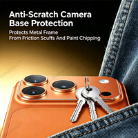 Film protecteur d'objectif d'appareil photo en PET, anti-rayures, anti-traces de doigts, anti-taches d'huile, pour iPhone 17 Series, 9H, fourni directement par l'usine