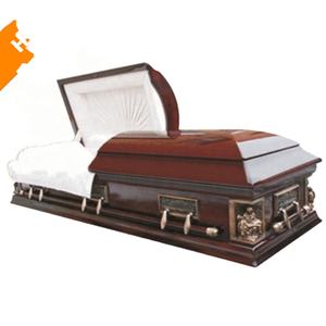 TD-30 деревянный гроб вырезанная коробка похоронная повозка дешевые гробы оптовая продажа - Product Image 1