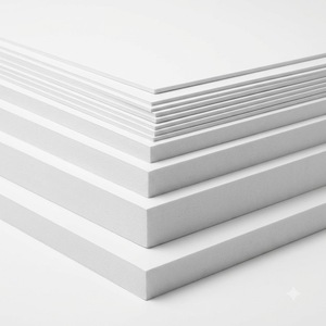 Plaques de mousse blanche 5mm 8mm lisses rigides recyclables en PVC pour impression d'affiches et présentoirs publicitaires - Product Image 1