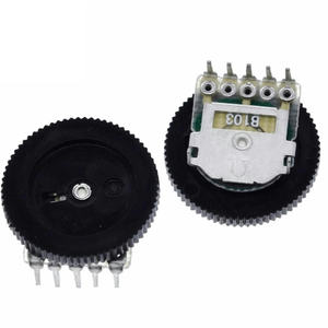 Doppel B503 50K Zahnrad potentiometer 16mm 16*2 Lautstärke regler 5 Stifte - Product Image 1