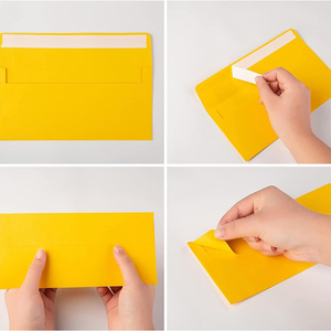 Impresión personalizada de negocios, oficina, escuela, postal, dinero, sobres para cartas, 10 sobres para billetera de <span class=keywords><strong>correo</strong></span> con papel de color autosellado - Product Image 5