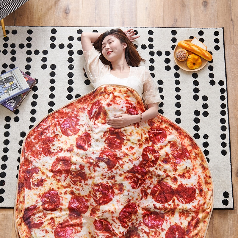 Пользовательские круглые гигантский муки пледы флисовая Фланелевая Пижама для взрослых Двусторонняя Taco тортилья пиццы Burrito одеяло