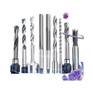 YG <span class=keywords><strong>HSS</strong></span> thép tốc độ cao d1104 mét chiều dài ngắn mũi khoan cacbua mũi khoan thẳng tay trái Máy khoan góc 45 điểm - Product Image 1