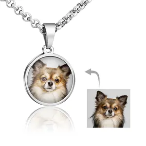 Personalized Double Sided Shutterfly Your necklace Custom Photo Necklace Pendant Picture Necklace for Mother's Day Jewelry