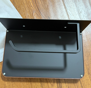 Moderno Portarrollos de Papel Higiénico de Madera Autoadhesivo con Estante - Product Image 5