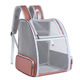 Sac à dos de transport pour animaux de compagnie en maille entièrement ventilée, sac de voyage léger et spacieux pour chat et chien avec poches latérales, respirant et portable pour l'extérieur