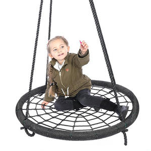 Outdoor Metalen Schommel Set Met Vogelnest Hangende Stoel Kinderhangmat Voor Tuin Speelhuis School Binnenplaats Speeltuin - Product Image 1