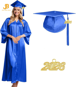 Uniformes <span class=keywords><strong>Escolares</strong></span> al por Mayor, Togas de Graduación Brillantes Personalizadas de Fábrica a Bajo Precio con Birrete y Borla, Uniformes para Adultos, Túnica de Graduación - Product Image 3