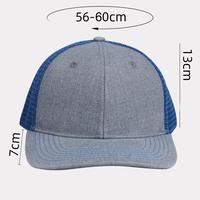 Gorra Richardson 112 Deportiva de 6 Paneles con Visera Precurvada, Logotipo Bordado a Mano, Malla Transpirable y Cierre a Presión, Ajuste Común, OEM de Alta Calidad