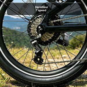 Bicicleta Eléctrica Plegable OEM de 250w, 42nm, 7 Velocidades, Cuadro de Aluminio, con Portaequipajes Trasero, Modelo Lw-efk018, Bicicleta Familiar Plegable - Product Image 6