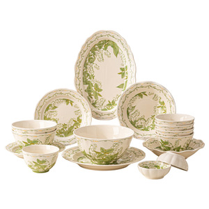 Servizio <span class=keywords><strong>di</strong></span> <span class=keywords><strong>Piatti</strong></span> in <span class=keywords><strong>Porcellana</strong></span> <span class=keywords><strong>di</strong></span> Alta Qualità dal Design Moderno, Ciotole e <span class=keywords><strong>Piatti</strong></span> in Ceramica con Motivo Floreale per Feste - Product Image 6
