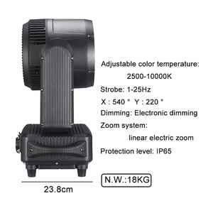 FEIYUEYUE Projecteur mobile extérieur étanche IP65 7x60W RGBW Bee Eye Wash Light avec contrôle DMX512, angle <span class=keywords><strong>de</strong></span> faisceau 4-55°, couleur 2500K-10000K - Product Image 4