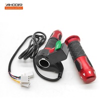 Poignée de guidon électrique à trois vitesses pour moto, accessoires modifiés, klaxon à vitesse variable pour scooter électrique Citycoco