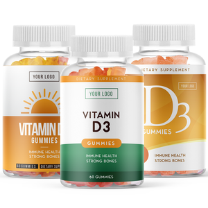 Gomitas de vitamina <span class=keywords><strong>D3</strong></span> a base de pectina, suplemento de vitamina D <span class=keywords><strong>5000</strong></span> <span class=keywords><strong>Iu</strong></span> para hueso de adultos - Product Image 1