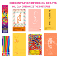 Lanceur de confettis biodégradables multicolores personnalisés, canon à confettis pour fêtes, mariages, anniversaires, Nouvel An, remises de diplômes