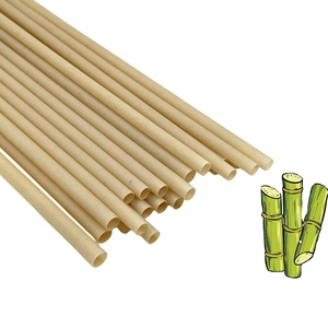 6mm 8mm12mm Custom Biodegradable Sugarcane Bagasse <b>Straws</b> Eco Friendly Disposable <b>for</b> Hot Cold <b>Drinks</b> Milk Tea and Coffee - Product Image 1