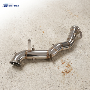 High Quality 304 Stainless Steel Downpipe for Mercedes-Benz C63 W206 C63S M139 2.0T High Flow Direct Fit polishing - Product Image 6