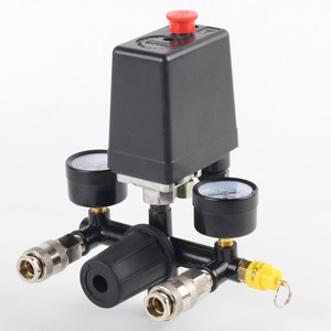Pressostat automatique Bama 90-120 PSI pour compresseur d'air, pièces détachées avec manomètres et vannes - Product Image 1