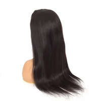 Longue perruque brésilienne Remy Lace Front avec dentelle et dentelle marron clair, 34 pouces, adaptée aux bébés