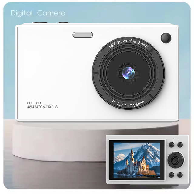 Jarvis 4K HD Professional Photography Camera CCD Sensor SD Card 17x-30x Optical Zoom >3" Screen Lithium Battery Point Shoot