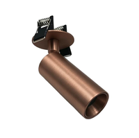 Spot LED encastré minimaliste de style mid-century, à angle réglable, finition brossée, pour montage en surface
