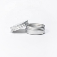 Pot cosmétique exquis en aluminium de 30g 30ml avec couvercle à vis en étain pour baume à lèvres, rouge à lèvres, crème pour le visage, fard à joues, huile essentielle (couleur personnalisée)