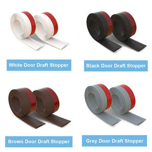 <span class=keywords><strong>Bloqueador</strong></span> de tope de tiro de puerta negra Barrido de puerta Tira de sellado insonorizada debajo de la parte inferior de la puerta - Product Image 6