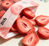 Tranches de fraises lyophilisées en vrac, 100% naturelles, pour la pâtisserie, les céréales, les garnitures de yaourt