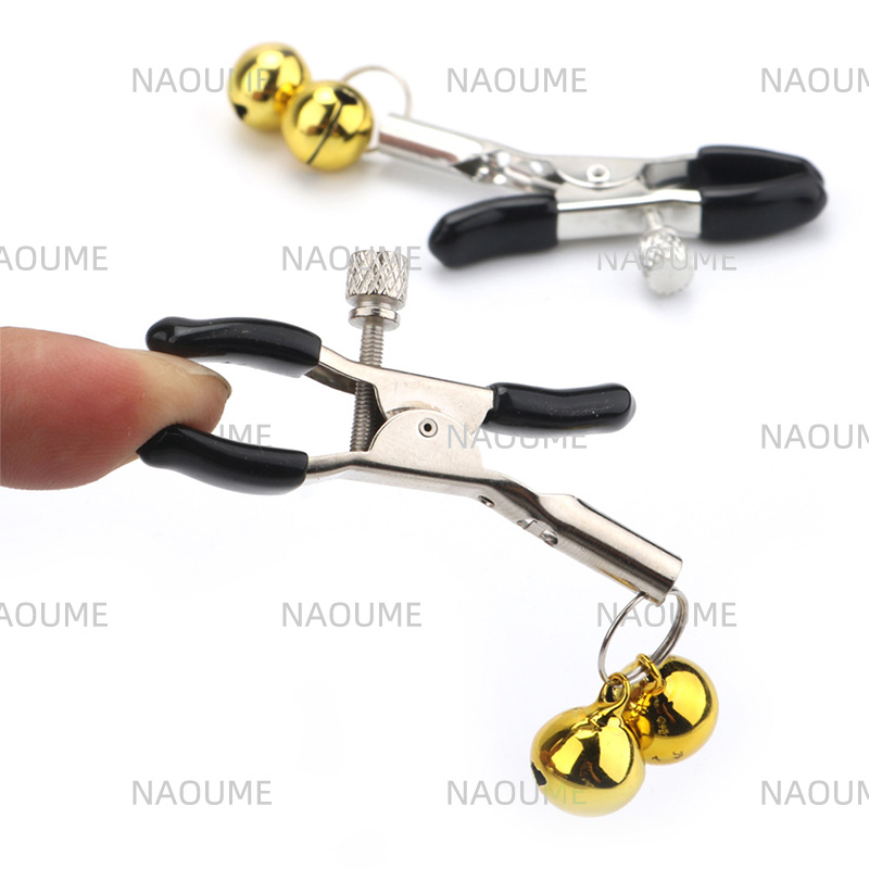 Breast Stimulator Nipple Clamps for BDSM Play, Stainless Steel Tightening  Clips