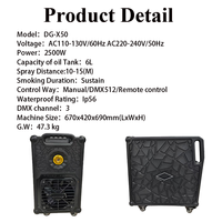 Machine à brouillard haute puissance 2500W, étanche IP56, à base d'eau, pour effets de scène, équipement pour discothèque et boîte de nuit