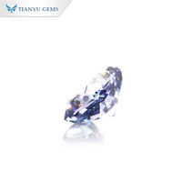 Tianyu Gems Diamant synthétique certifié IGI de 1,03 ct, taille coussin carrée bleu foncé fantaisie, à changement de couleur