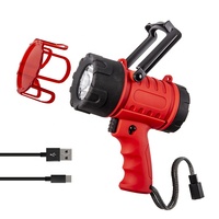 Lampe torche rechargeable LED XHP50 18W, étanche IP67, projecteur d'intérieur portable, lampe de secours pour le camping, la chasse et les secours