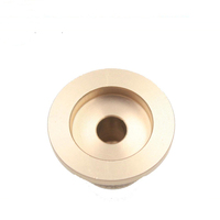 Bouton de potentiomètre moleté en alliage d'aluminium et acier inoxydable pour amplificateur audio, usiné CNC