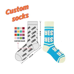 Cmax Design Your Funny Socks 100% Cotton Crazy Socks Chaussettes unisexes Crazy Street Style